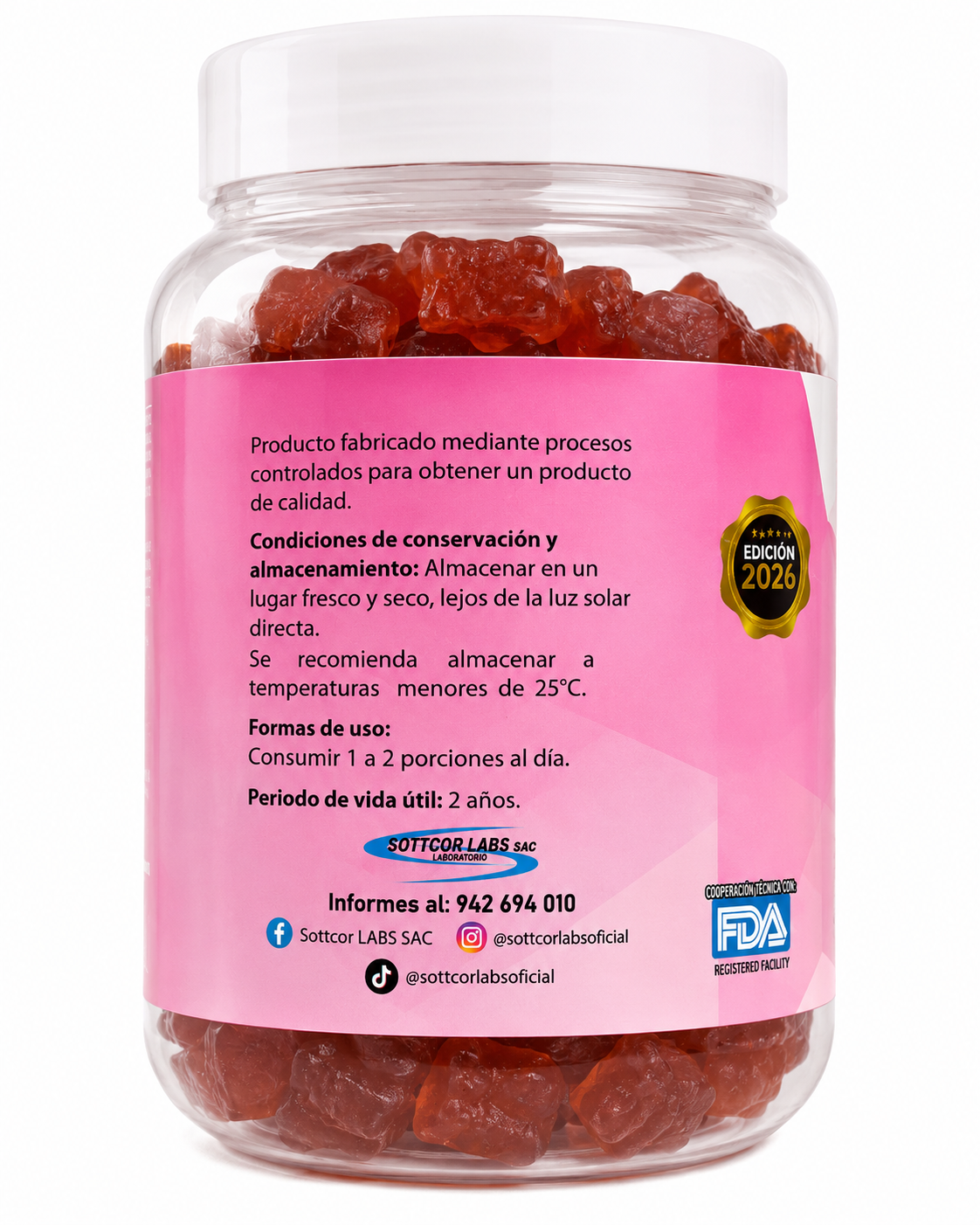Gomitas Aguaje Beauty | Piel, cabello y uñas - vista lateral izquierda