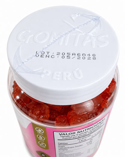 Gomitas Aguaje Beauty | Piel, cabello y uñas - vista superior