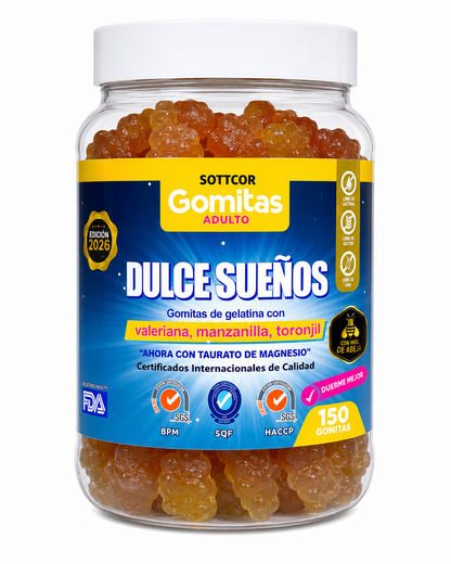 Gomitas Dulce Sueños | Valeriana, manzanilla, toronjil y magnesio - vista frontal