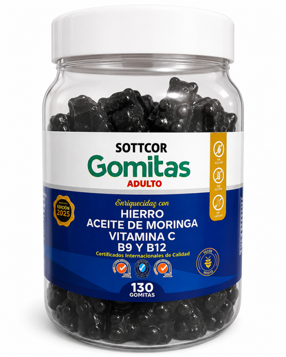 Gomitas de Hierro | Con vitamina C, B9 y B12 - vista frontal