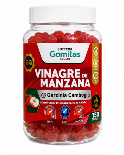 Gomitas de Vinagre de Manzana | Con garcinia cambogia - vista frontal