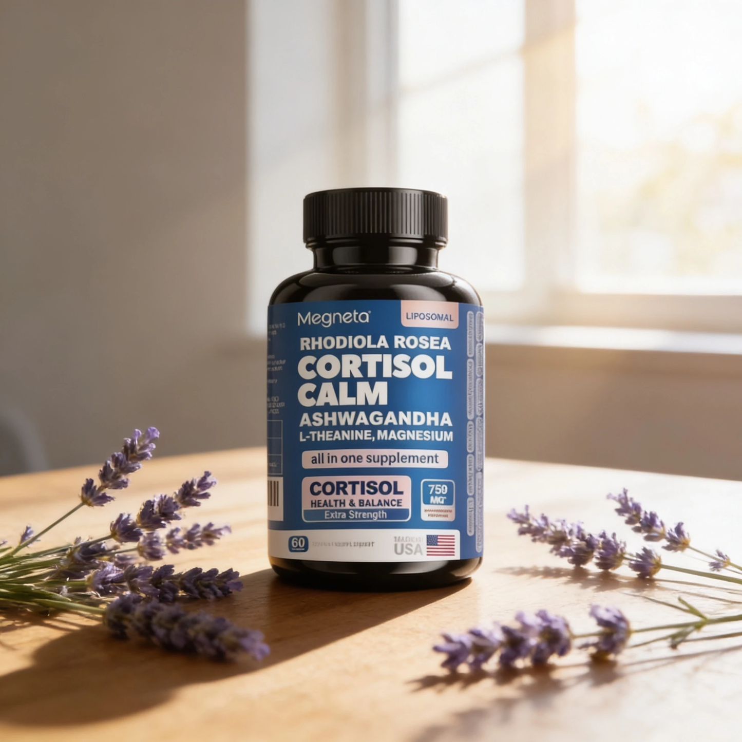 Pack 2 frascos Cortisol Calm 60 dias suplemento natural kalmavit oferta peru