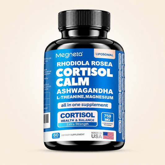 Frasco Cortisol Calm suplemento natural para el estres y el sueno kalmavit peru